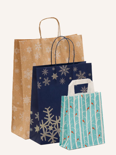 Taschen mit Schnee Design